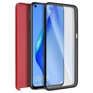 Etui i futerały do telefonów - Etui 360° do Huawei P40 Lite Elastyczny przód i sztywny tył — czerwone - miniaturka - grafika 1