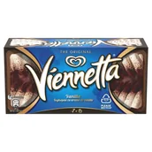 Lody i desery lodowe - Viennetta Lody waniliowe przekładane kruchymi warstwami polewy o smaku czekoladowym 650 ml - miniaturka - grafika 1