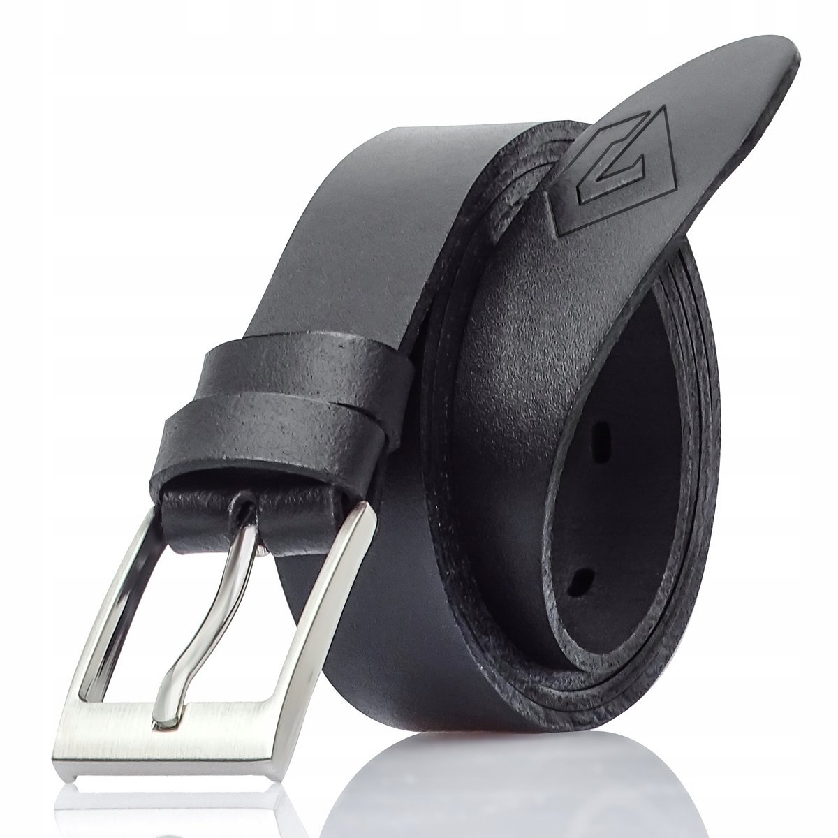 Skórzany Klasyczny CZARNY Pasek Gracio 105cm