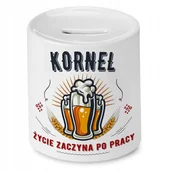 Skarbonki - Dla Kanara Skarbonka na Urodziny na Prezent z Nadrukiem ze Zdjęciem + Opakowanie na prezent (wzór 04) - miniaturka - grafika 1