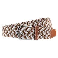 Paski - Pasek pleciony casualowy w kolorze beżowo-rudym EM 28 - EM Men's Accessories - miniaturka - grafika 1