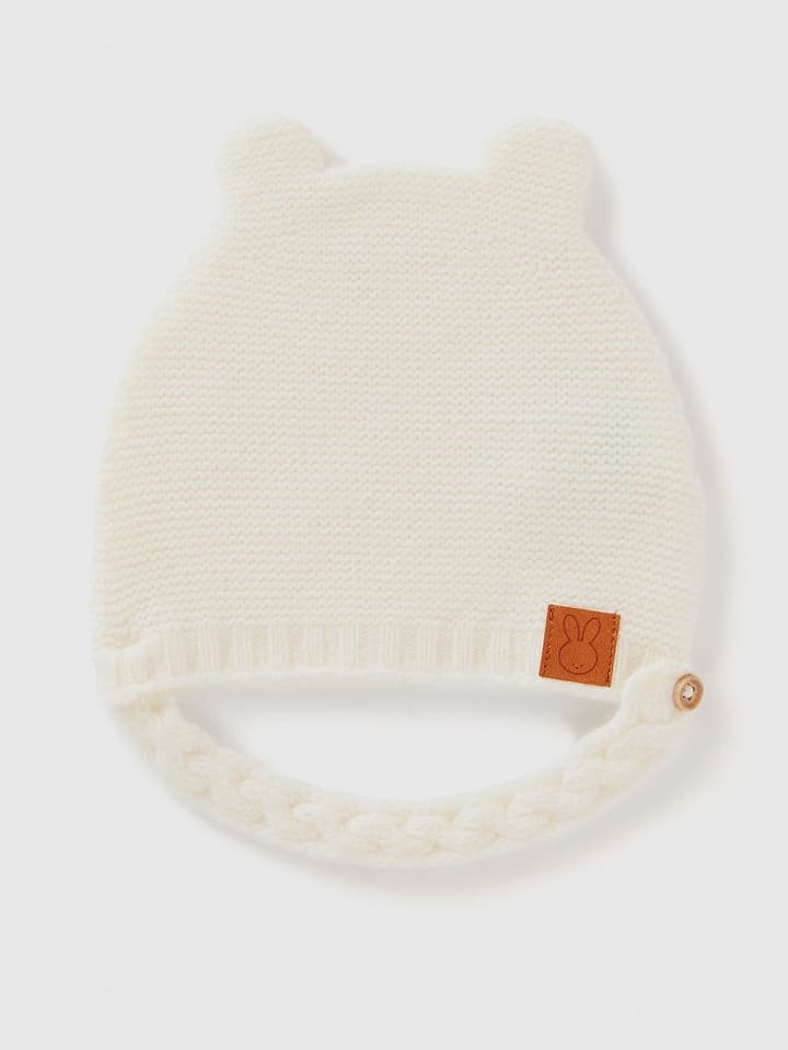 Benetton Czapka w kolorze kremowym