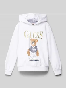 Bluza z kapturem i metalicznym haftem z logo - Bluzy dla chłopców - miniaturka - grafika 1