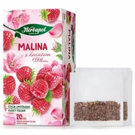 Herbata - Herbapol Herbatka Owocowa Malina Z Kwiatem Róży (20 Torebek X 2,3G) 46G - miniaturka - grafika 1