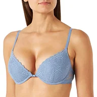 Biustonosze - women'secret Damski biustonosz Push Up Letni Helankas, lodowy niebieski, 34D - miniaturka - grafika 1