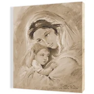 Ikony i obrazy sakralne - Obraz religijny na płótnie Matka Boża z Dzieciątkiem Jezus - miniaturka - grafika 1