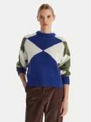 Swetry damskie - Tommy Hilfiger Sweter WW0WW47464 Kolorowy Relaxed Fit - miniaturka - grafika 1