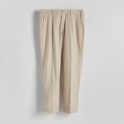 Spodnie męskie - Reserved - Spodnie garniturowe - Beżowy - miniaturka - grafika 1