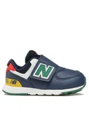 Buty dla dziewczynek - New Balance Sneakersy NW574CT Granatowy - miniaturka - grafika 1