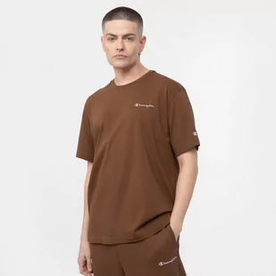 Męski t-shirt basic CHAMPION ROCHESTER ECO FUTURE Crewneck T-Shirt - beżowy - Koszulki sportowe męskie - miniaturka - grafika 1