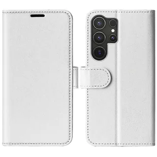 Dreamsoule Dla Samsung Galaxy S25 Ultra Portfel Etui Crazy Horse Texture Stand Skórzany Pokrowiec na Telefon - Biały Wielobarwny White - Portfele - miniaturka - grafika 1