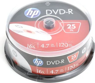 HP DVD-R 4.7 GB 16x 25 sztuk HP1625- - Nośniki danych - miniaturka - grafika 1