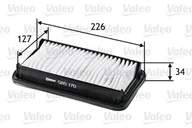 Filtry powietrza - Filtr powietrza VALEO 585170 C23004 585170 - miniaturka - grafika 1
