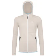 Bluzy sportowe damskie - Bluza damska Ortovox Fleece Hoody W Rozmiar: L / Kolor: biały - miniaturka - grafika 1