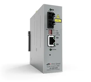 Allied Telesis AT-IMC200T/SC-980 konwerter sieciowy 100 Mbit/s 1310 nm Szary - Pozostałe akcesoria sieciowe - miniaturka - grafika 1