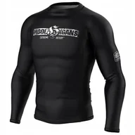 Koszulki męskie - Koszulka Męska na siłownię Rashguard Extreme HOBBYd Hools S Czarny - miniaturka - grafika 1