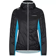 Bluzy damskie - LA SPORTIVA Damska bluza z kapturem Abalancum Insulation W Black/Malibu Blue Rozmiar: M bluza, kolorowa, M, kolorowy - miniaturka - grafika 1