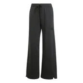 Spodnie rowerowe - adidas dames ALL SZN FLEECE LOOSE WIDE LEG PANTS, black, M - miniaturka - grafika 1