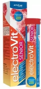 Activlab Pharma ElectroVit Senior smak malina 20 tabletek musujących 3762661 - Witaminy i minerały Activlab Pharma ElectroVit Senior smak malina 20 tabletek musujących 3762661 - Witaminy i minerały - miniaturka - grafika 1