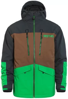 Kurtki i płaszcze dla chłopców - Horsefeathers HALEN ATRIP fern green mens kurtka zimowa - XL - grafika 1