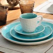 Serwisy do kawy i herbaty - Serwis Kawowy Z Kamionki Dla 6 Osób Opal Blue Villa Italia - miniaturka - grafika 1