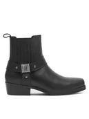 Botki męskie - Badura Trzewiki KEANU-01 MI24 Czarny - miniaturka - grafika 1