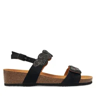 Sandały damskie - Sandały Scholl Abu Dhabi Sandal MF32029 1004 Czarny - miniaturka - grafika 1