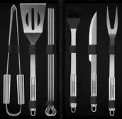 Akcesoria do grilla - Zestaw akcesoria do GRILLA STILHOFF sztućce przybory 10szt 9+walizka - miniaturka - grafika 1