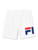 Spodenki damskie - FILA Szorty dziecięce Bajawa Classic z logo unisex, Bright White, 122-128 - miniaturka - grafika 1