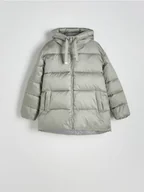 Kurtki damskie - Reserved - Pikowana kurtka - jasnoturkusowy - miniaturka - grafika 1