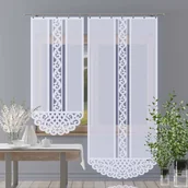 Firany - Firanka panel żakard biały gotowy 90x250cm G519 - miniaturka - grafika 1