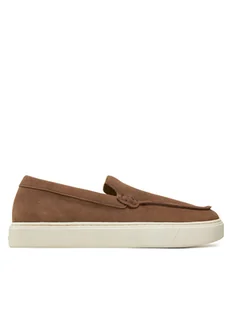 Calvin Klein Półbuty Moccasin Suede HM0HM01794 Brązowy - Półbuty męskie - miniaturka - grafika 1