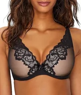 Biustonosze - Chantelle Damski biustonosz z głębokim cięciem, pomarańczowy, Czarny, 65E - miniaturka - grafika 1