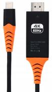 Kabel Usb C do Hdmi 2.0 2M Uhd 4K/60Hz Mhl MacBook