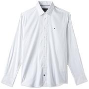 Sukienki - Tommy Hilfiger Męska sukienka koszulowa CL Flex OXF RF, biała, 14,5, biały, 36 - miniaturka - grafika 1