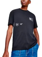 Koszulki męskie - Tommy Hilfiger Stylowa Bawełniana Koszulka DM0DM12555 r.S - miniaturka - grafika 1