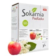 Soki i napoje niegazowane - SOK Z JABŁKA I KWIATU BZU 3l Uzupełnia Zbilansowaną Dietę Doskonały Smak - miniaturka - grafika 1