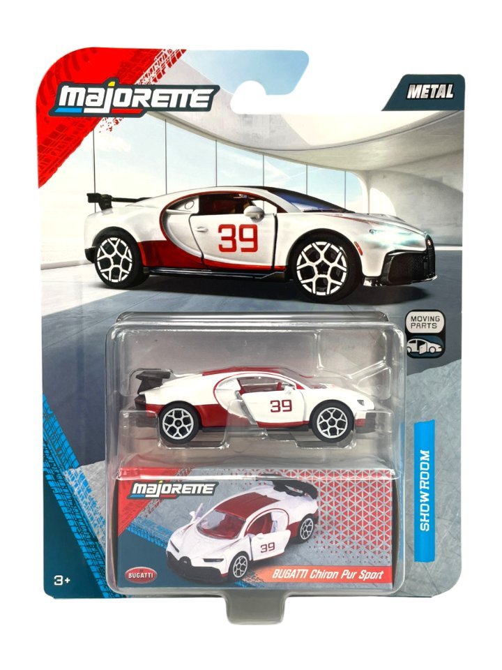 MAJORETTE SHOWROOM DELUXE BUGATTI CHIRON PUR SPORT BIAŁY 1:64 8502001000