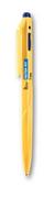 Długopisy - Tetis Długopis olejowy żółty KD708-NY 1 mm niebieski - miniaturka - grafika 1
