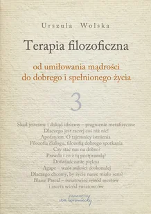 Terapia filozoficzna Urszula Wolska - Filozofia i socjologia - miniaturka - grafika 1