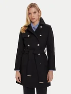 Płaszcze damskie - Morgan Płaszcz wełniany 242-GEVA Czarny Regular Fit - miniaturka - grafika 1