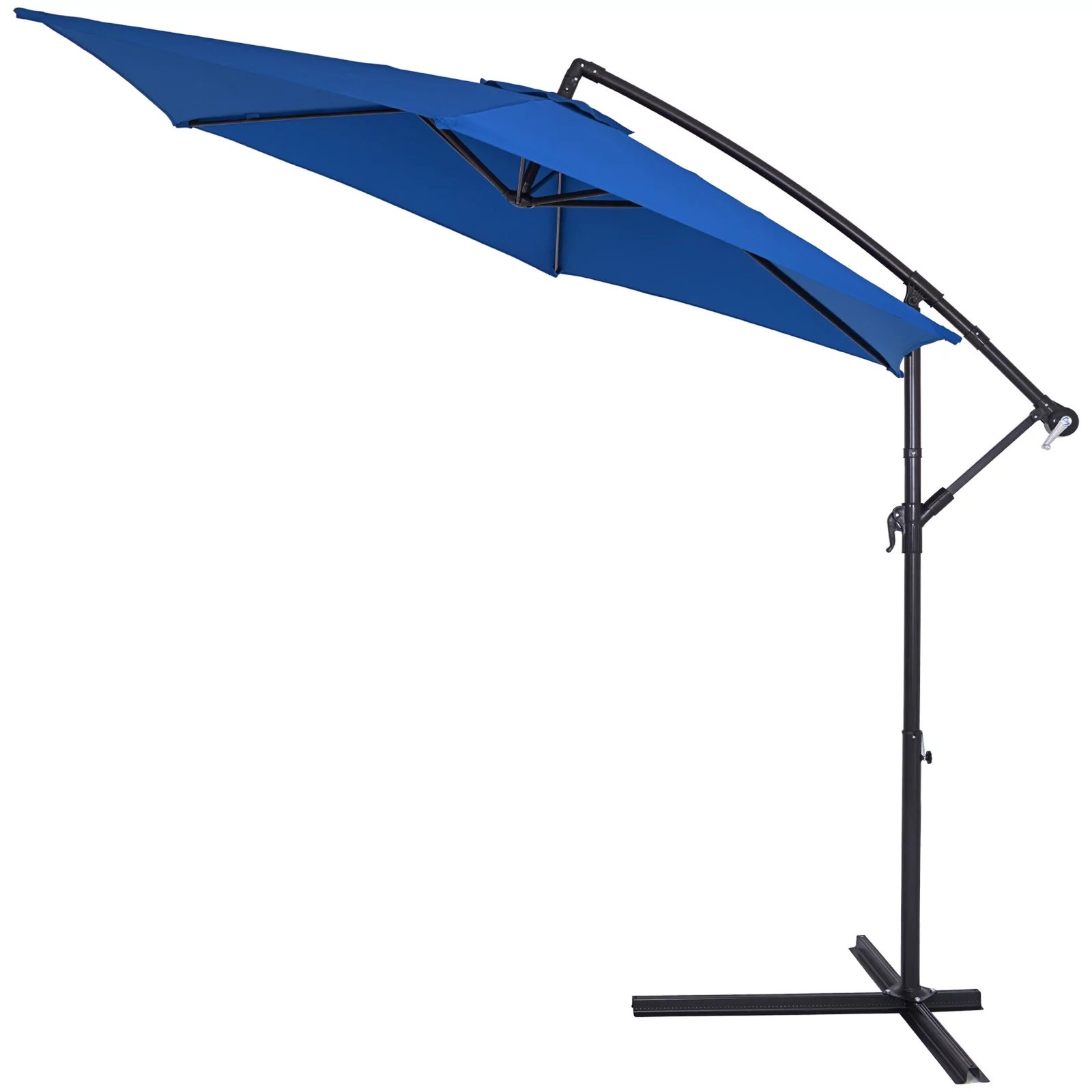 Parasol ogrodowy niebieski alu Ø330cm + pokrowiec UV50+