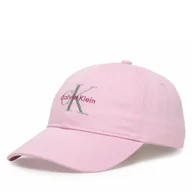 Czapki damskie - Czapka z daszkiem Calvin Klein Monologo Embroidery Baseball Hat LV04K5026G Różowy - miniaturka - grafika 1