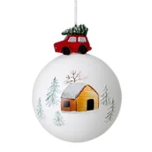 Ozdoby bożonarodzeniowe - Eurofirany, Ozdoba Bożonarodzeniowa, SW/B/SZ/499B 10CM B+CZER - miniaturka - grafika 1