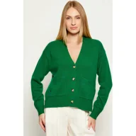 Swetry damskie - POLO RALPH LAUREN Wełniany kardigan Loose fit z dodatkiem kaszmiru - miniaturka - grafika 1