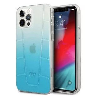 Mercedes MEHCP12LCLGBL iPhone 12 Pro Max 6,7" niebieski/blue hardcase Transparent Line - Etui i futerały do telefonów - miniaturka - grafika 1