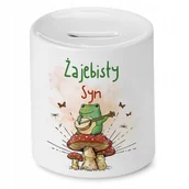 Skarbonki - Skarbonka Dla Syna na Urodziny Prezent z Nadrukiem ze Zdjęciem - miniaturka - grafika 1