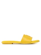 Klapki i japonki damskie - Tommy Hilfiger Klapki Th Pop Mule FW0FW07097 Żółty - miniaturka - grafika 1