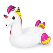 Materace dmuchane i koła do pływania - Bestway Nadmuchiwany jednorożec MAXI 2,24 m x 1,64 m - miniaturka - grafika 1