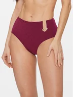 Stroje kąpielowe - Chantelle Dół od bikini Glow C15T80 Bordowy - miniaturka - grafika 1